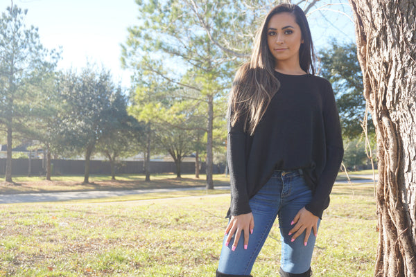 Simple Front Twist Back Top