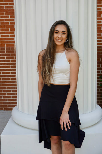 Ivory Solid Knit Top