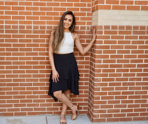 Ivory Solid Knit Top