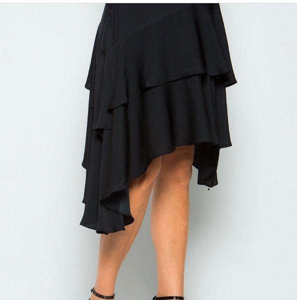 Black Symmetrical Skirt