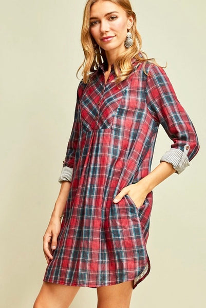 Taylor Plaid Dress