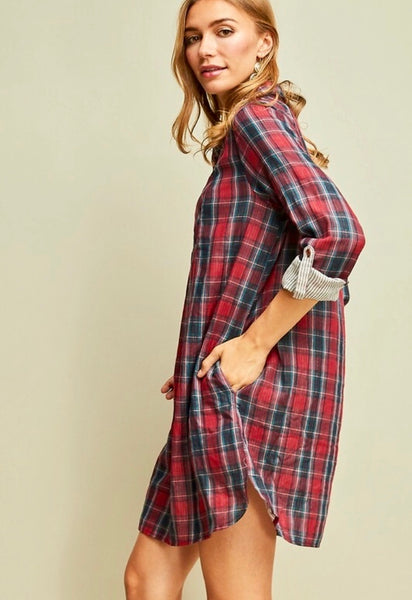 Taylor Plaid Dress