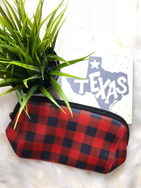 Buffalo Plaid Makeup Bag