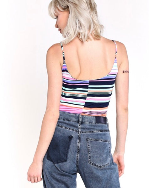 Pink & Navy Bodysuit