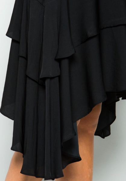 Black Symmetrical Skirt