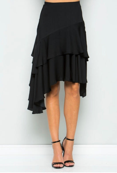 Black Symmetrical Skirt